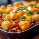 Crispy Tot Chili Casserole