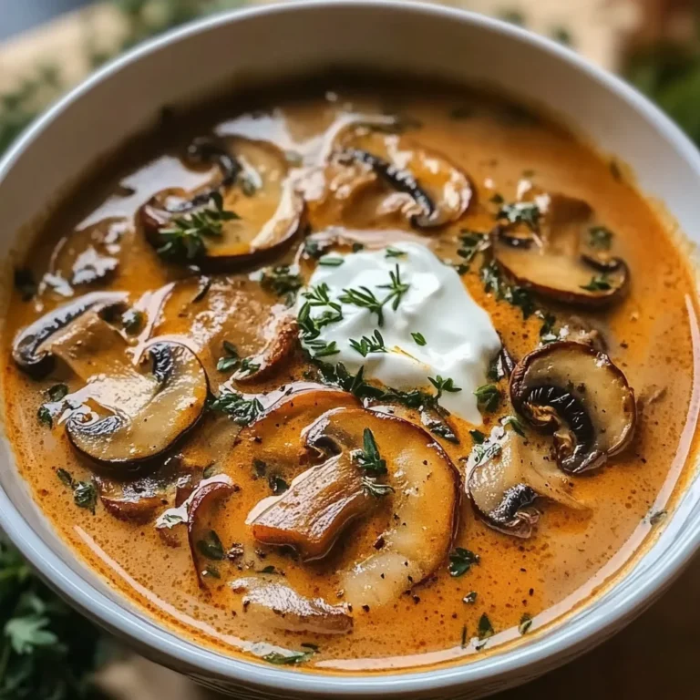 Flavorful Hungarian Mushroom Soup