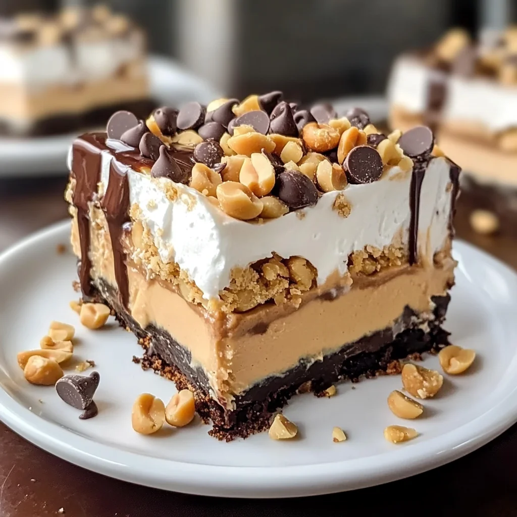 No-Bake Peanut Butter Lasagna