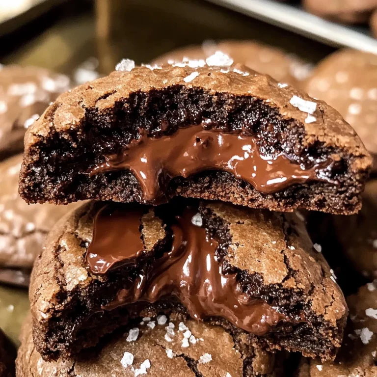 Nutella Chocolate Lava Cookies