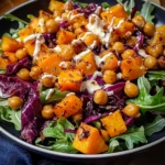 Winter Salad with Butternut Squash, Radicchio & Crispy Chickpeas