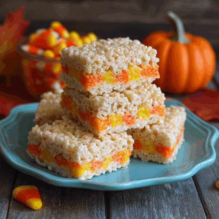 Candy Corn Rice Krispie Treats