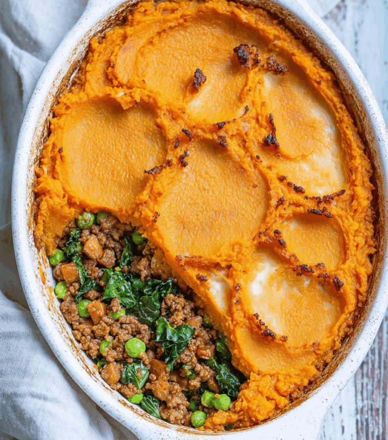 Rustic Sweet Potato Kale Shepherd’s