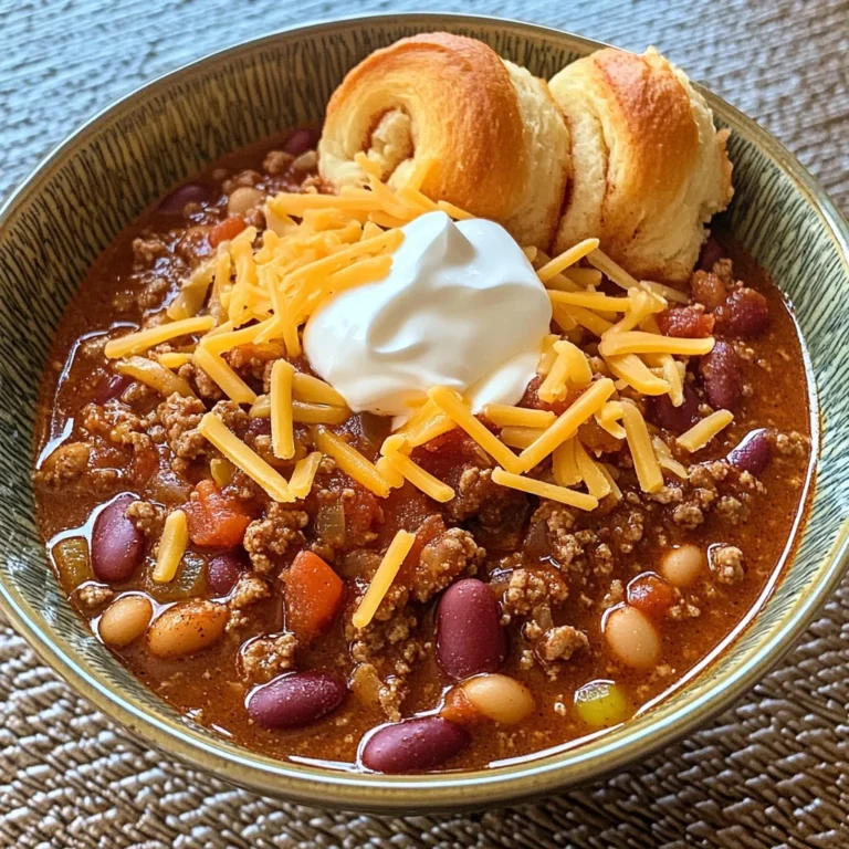 Hillbilly Chili and Cinnamon Rolls