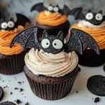 Vegan Oreo Bat Cupcakes